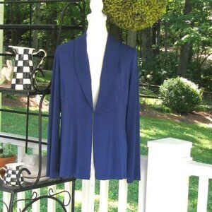 Susan Graver Premier long sleeve softshell blazer jacket Medium luxury style